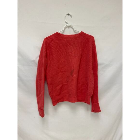 Oats Cashmere by Debra Hayburn 100% Cashmere Pullover Sweater Women's Sz L RED - Picture 1 of 6